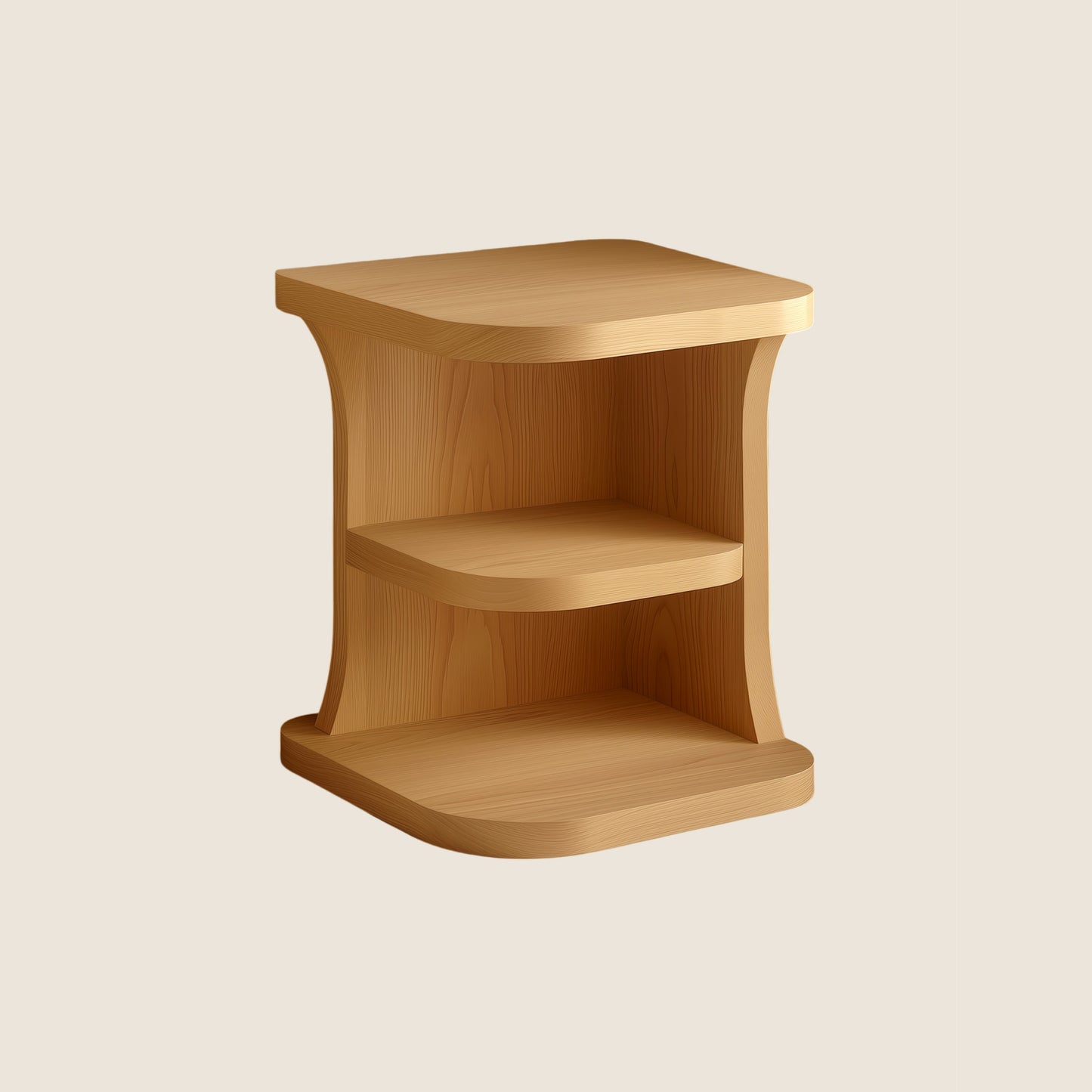 Bedside Shelf with Open Storage